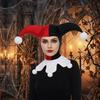 Trojúhelníkový klaunský klobouk Vícebarevný kostýmový klobouk Zábavný halloweenský párty klobouk Unisex