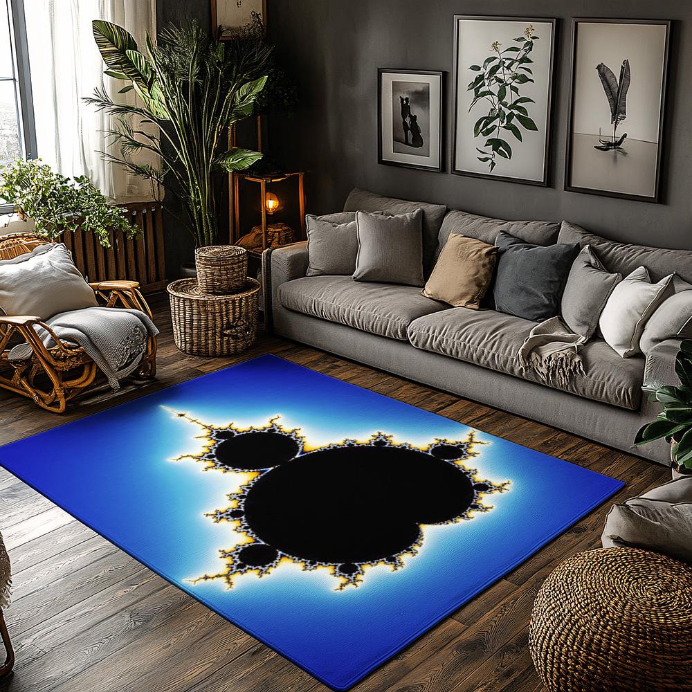 

Tuniu Black Hole Rug Cosmic Space Warp Abstract Blue Floor Mat Entrance Doormat Home Decor 50x80cm20x31in