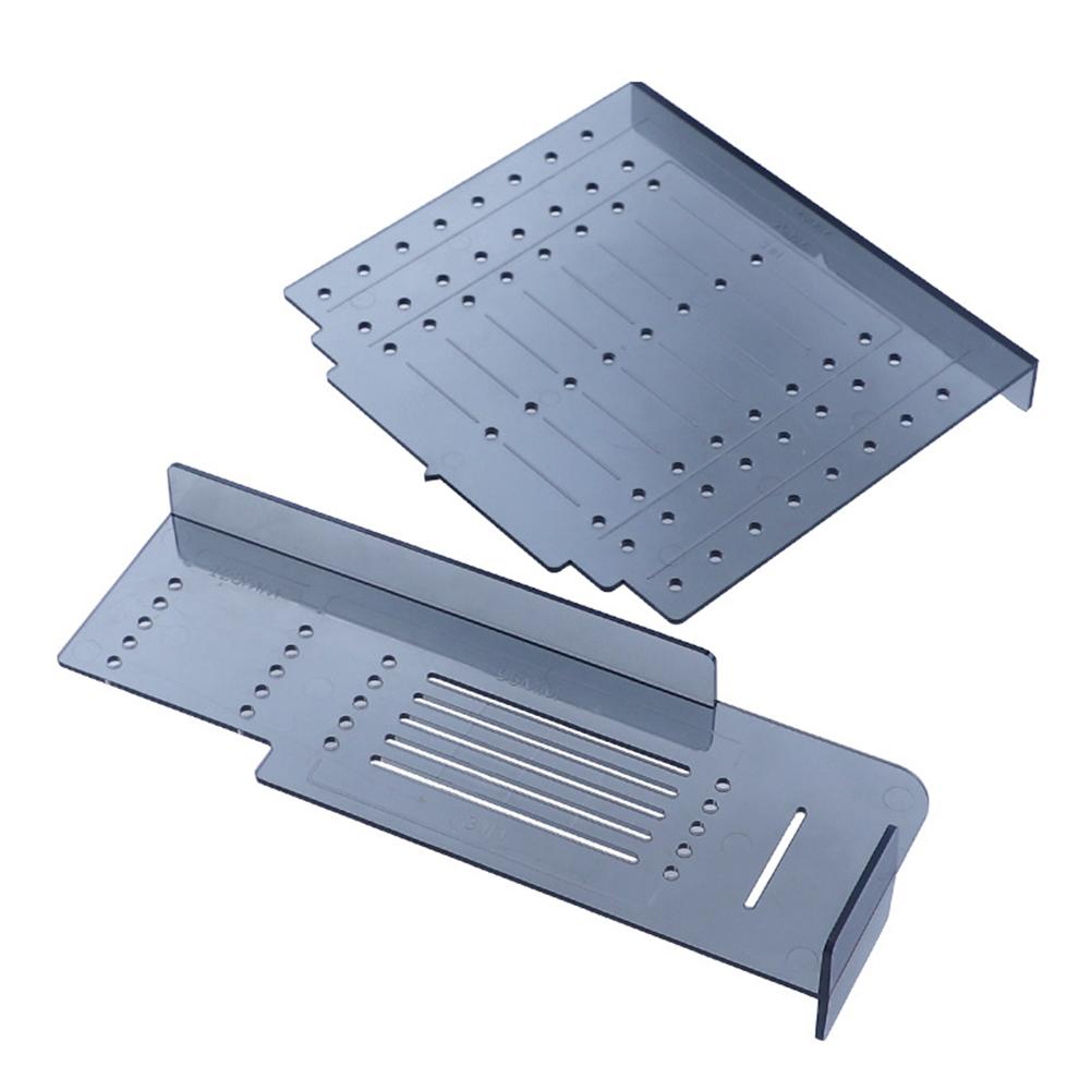 

2 шт. Шаблон-направляющая для сверления отверстий под петли Монтажный комплект для ручек и ручек ящиков Мебельная фурнитура