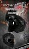 All-Season Universal Flip-up Motorcycle Helmet with Double Visor and Bluetooth Earbuds for Men and Women