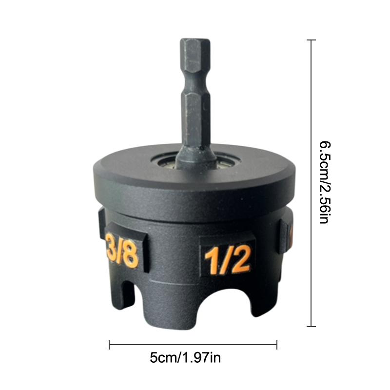 Portable Nut Extractor Tool Quick Removal Nuts And Bolts For Threaded Rods And Nuts In 1/4", 3/8" And 1/2" Sizes Nut Extractor