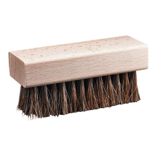 Cleaning Brush with Firm Grip Dry Wet Cleaning Soft Natural Bristles Multifunctional Square Beech Wood Design Cleaning Scrubber
