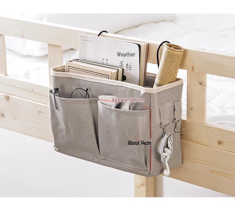Nordic Creative Fabric Hanging Bedside Storage Bag - Bunk Bed Dormitory Organizer