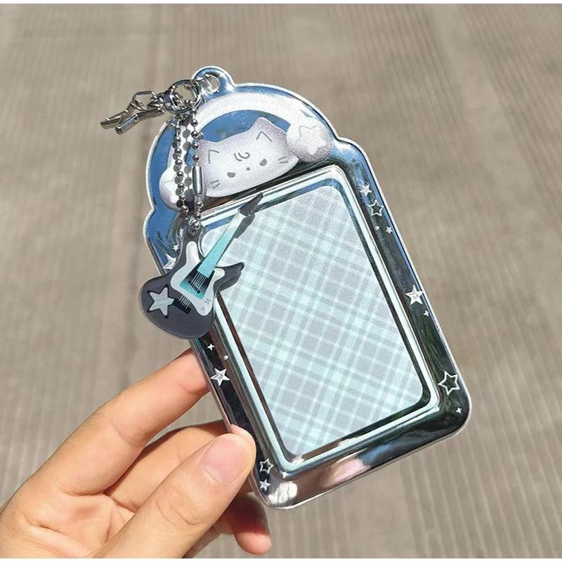 

Fashion Design Bag Accessories Bass Cat Rabbit Cards Holder Clip Star-chasing Storage Boxes New Versatile Keychain Pendant Gifts 5.8x8.4cm