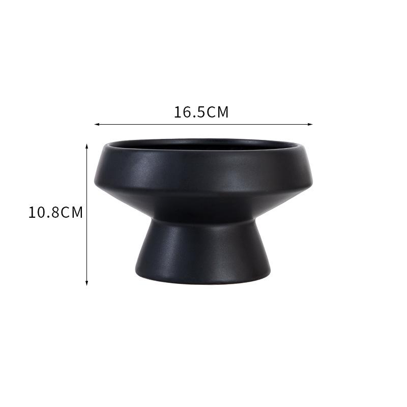 Ceramic Vase White Round Flower Pot Hydroponic Flower Arrangement Accessories Pot Container Home Decoration Flower Vases