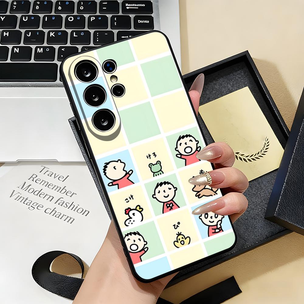 M-MINNA NO T-TABO Phone Case For Samsung S26 S25 S24 FE S23 S22 S21 Plus S20 Ultra Note20Ultra Black Soft Shell