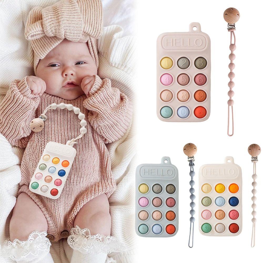 Simulation Baby Teether Toy Silicone Baby Soothing Teether New Early Educational Toy  Kids Gifts