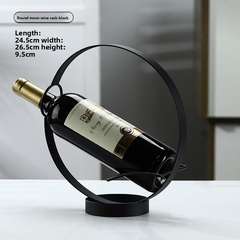 Ornement Porte-Bouteilles de Vin Rouge en Fer Forgé Ornement d'Armoire à Vin Européen Créatif Diagonal Simple Porte-Bouteilles de Vin Rouge Ornement Décoration de Maison