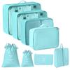 Travel Storage Bag Set - 7-Piece Multi-functional Compartment Bags for Clothes & Cosmetics