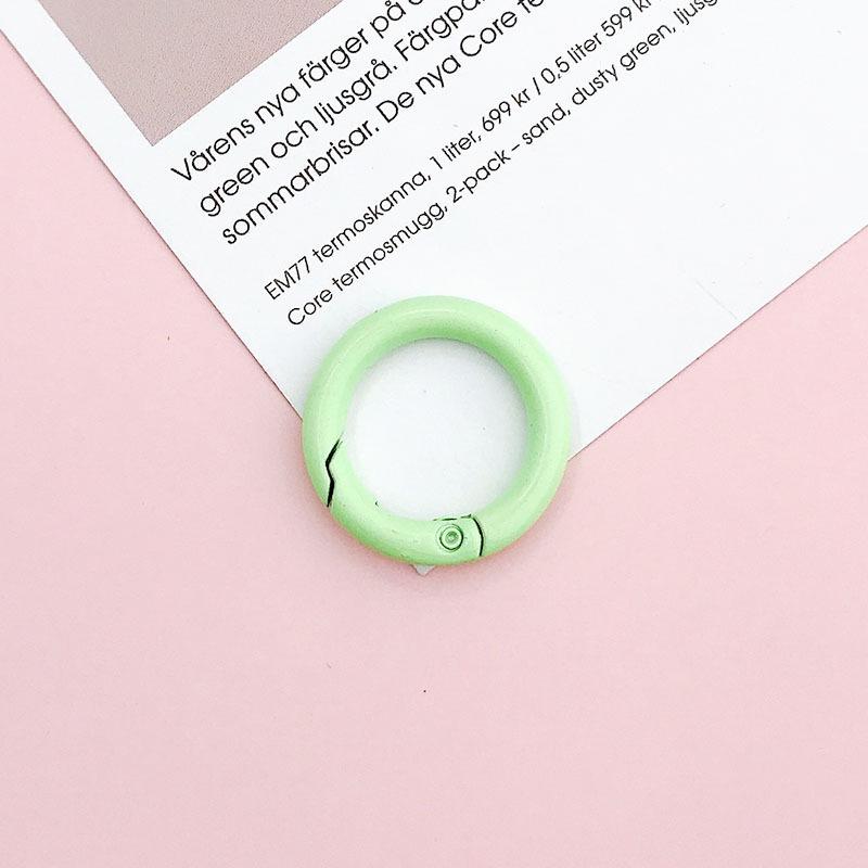 Anelli a Molla Colore Caramella – 25mm Accessori per Gioielli e Portachiavi