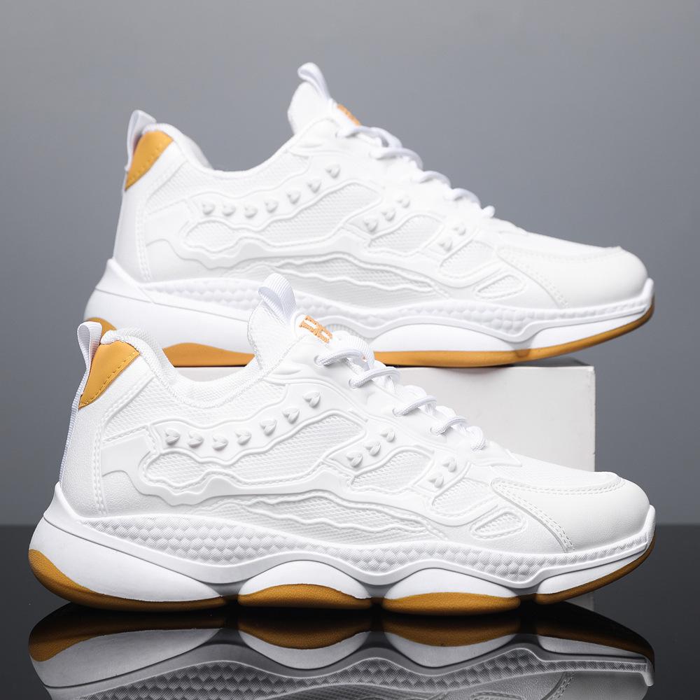 

Новые модные простые и легкие мужские туфли на толстой подошве, модные дышащие тонкие кроссовки для бега 44