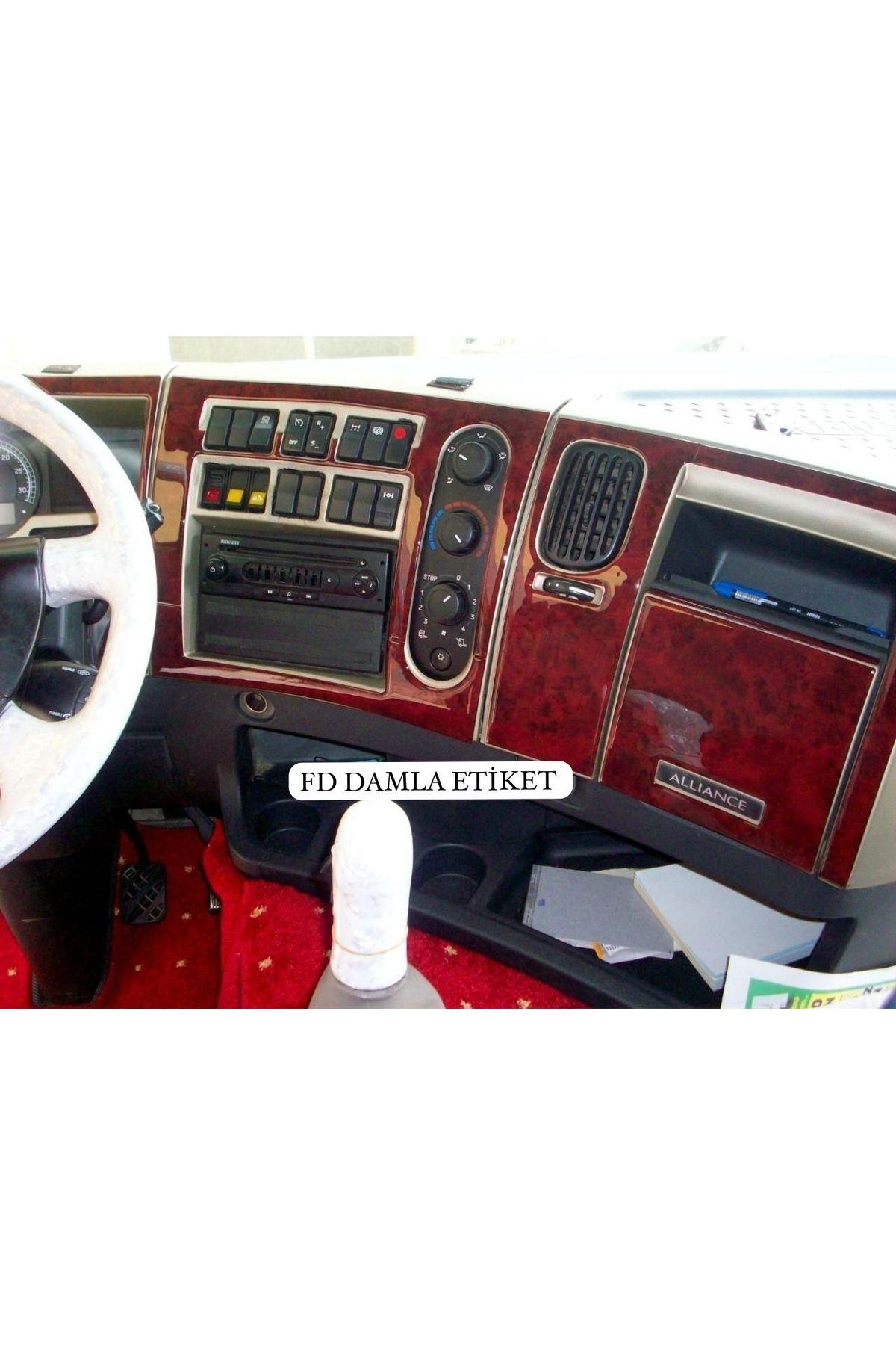 

Renault Premium Tır Torpido, Konsol, Trim, Göğüs Kaplama Set Maun Renk Özel Dizayn