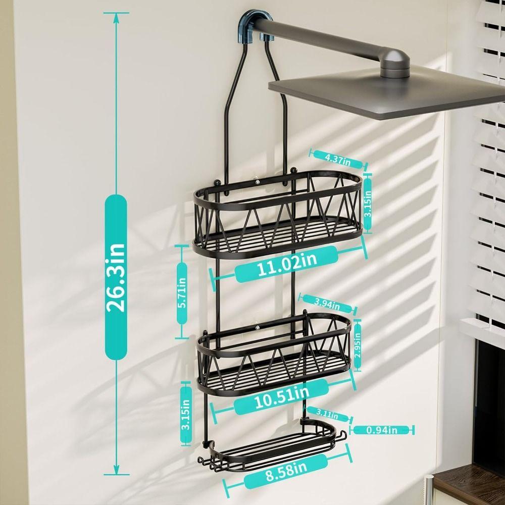 Rustproof Hanging Shower Basket Hooks Soap Holder Durable Soap Baskets  Shampoo