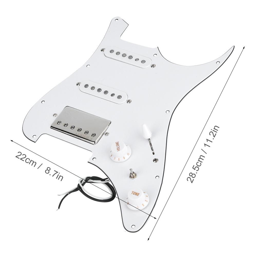 SSH Loaded Prewired Double Coil Pickups Pickguard Electric Guitar Instrument Accessories