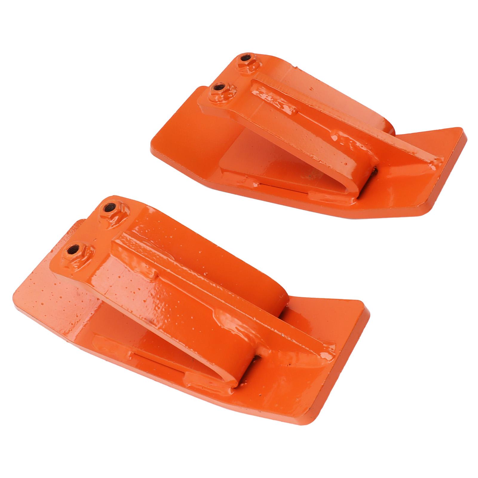 

Tractor Bucket Protector, Hvy Duty Steel Ski Protector with Double Locking Nuts and L Shaped Handle, for Snow Lves Removal Sprding Gravel in Farm