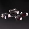 Transparent Trapezoidal Crystal Glass Ball & Mineral Display Stand