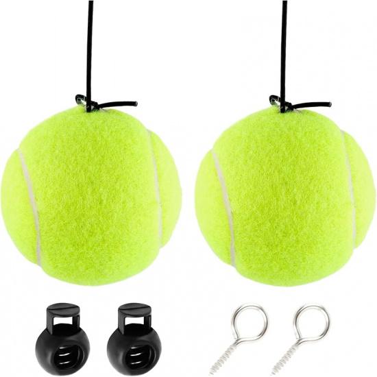2PCS Tennis Garage Parking Aid With Lanyard,Height Adjustable Parking Stopper For Garage For Guided Parking,Garage Parking Sensor Avoid Crash And 2PCS