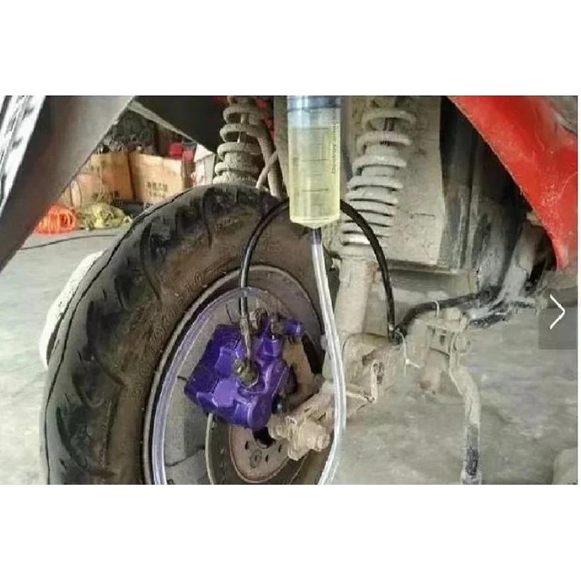Motorcycle Bleed Kit Brake Caliper Gas Bleed Syringe Tool For Hydraulic Disc Brake Universal For Honda Yamaha Kawasaki Suzuki