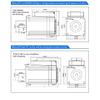 Lichuan integrated Nema24 closed loop motor 3Nm 3.8Nm 4.3Nm DC24V-50V 4A Ethercat/Pulse/Modbus RS485/CANopen control optional
