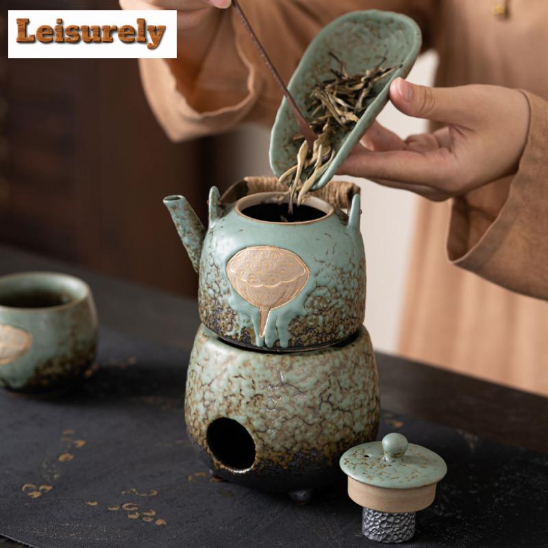 Lithophyte Lotus Kiln Change Zvedací trámový hrnec Okolní sporák Na vaření čaje Domácnost Čaj Ohřívač vařič Varná konvice na vodu