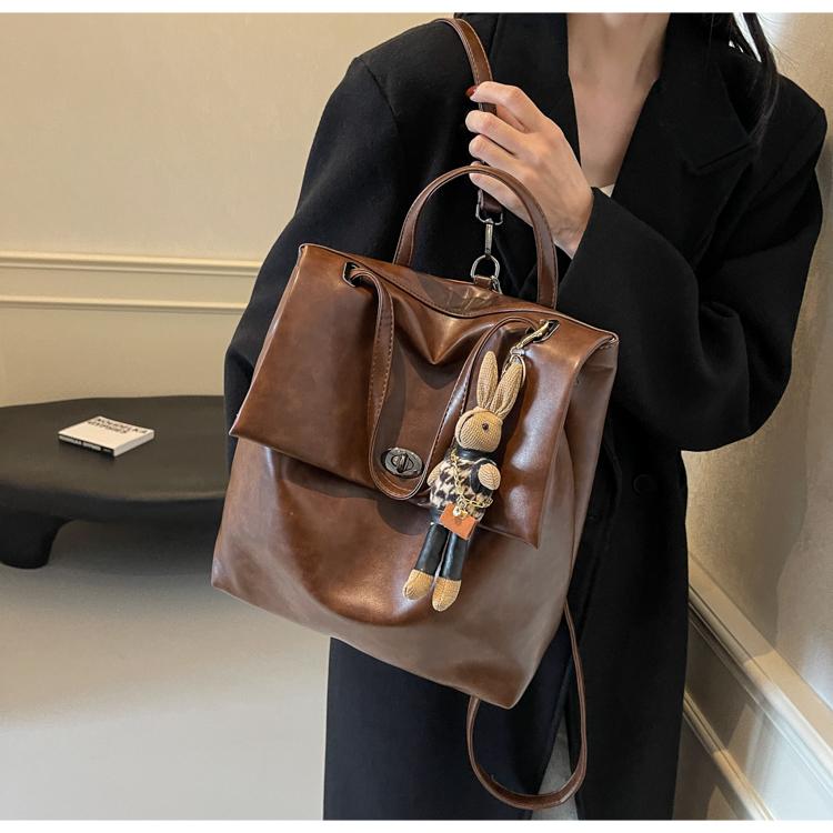 New Women's Bag, Retro Double Shoulder Student Bag.