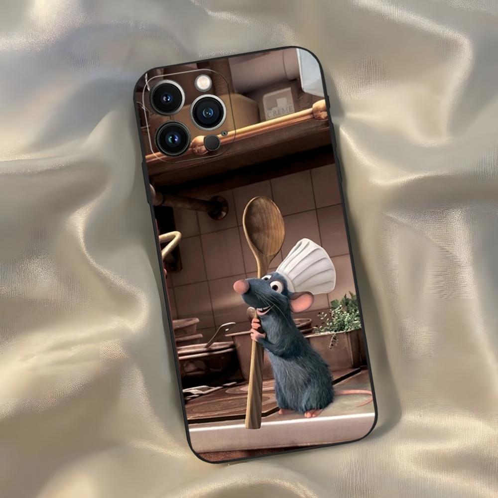 

Чехол для телефона R-Ratatouille для Iphone 17 Air 16 15 14 13 12 Pro Max Xr X Xs Mini Plus Черный Мягкий Силиконовый Чехол iPhone 12 mini