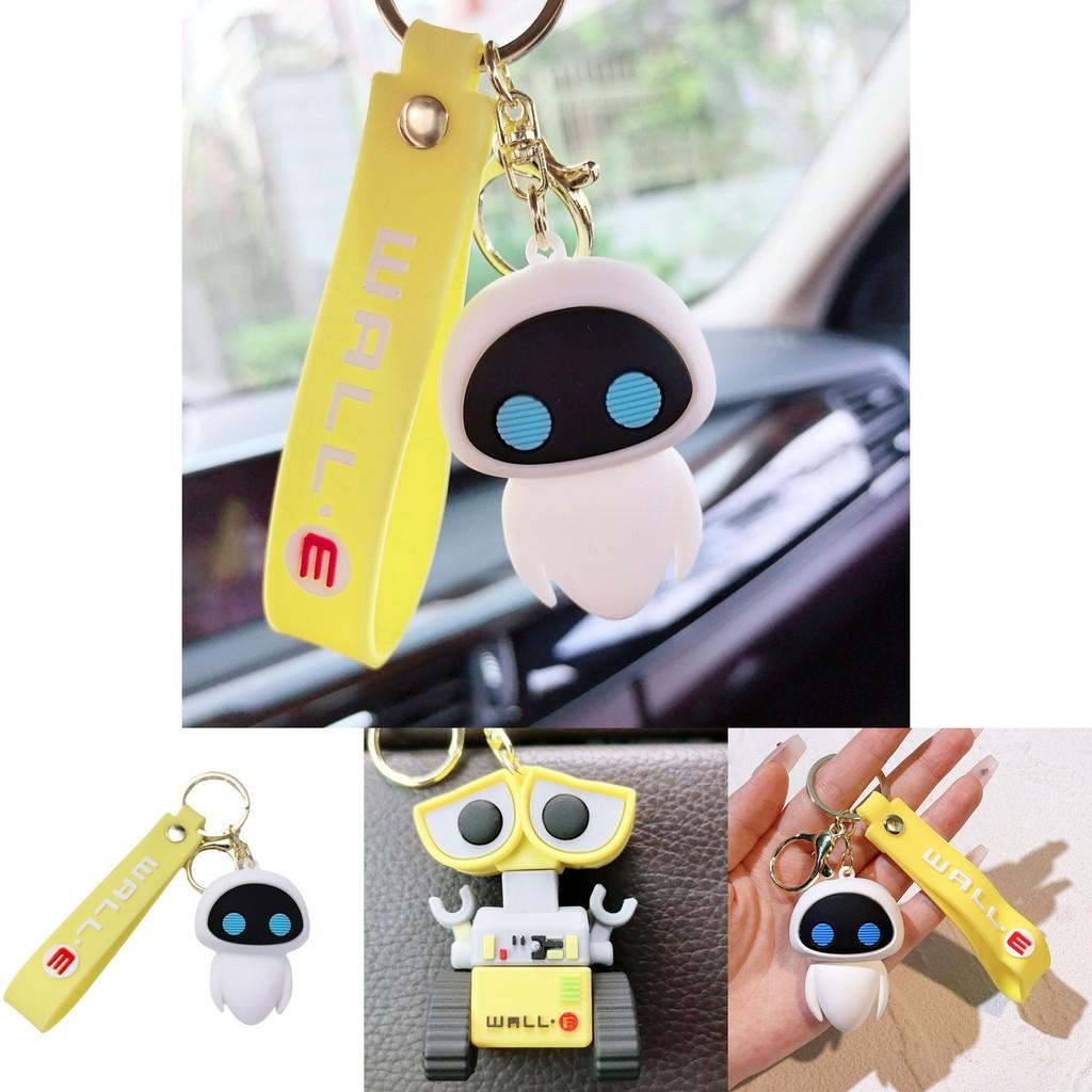Cute Cartoon Robot Walle And Eva Keychain Adorable Keychain Gift For Friends