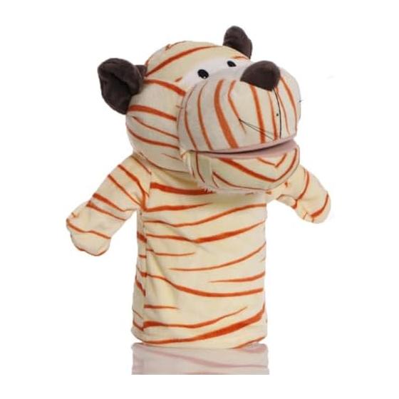 Puppet [Inspected by a domestic inspection agency] Stuffed hand puppet (tiger)