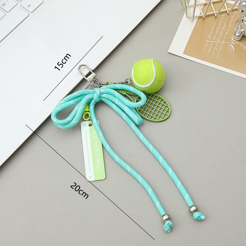 Miu Series Tennis Pendant, Keychain, Backpack Pendant, Sports Match Souvenir, Gym Small Gift Lanyard
