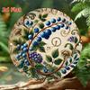 Metal Wall Art Decor Round Home Office Garden Living Room Durable Painting