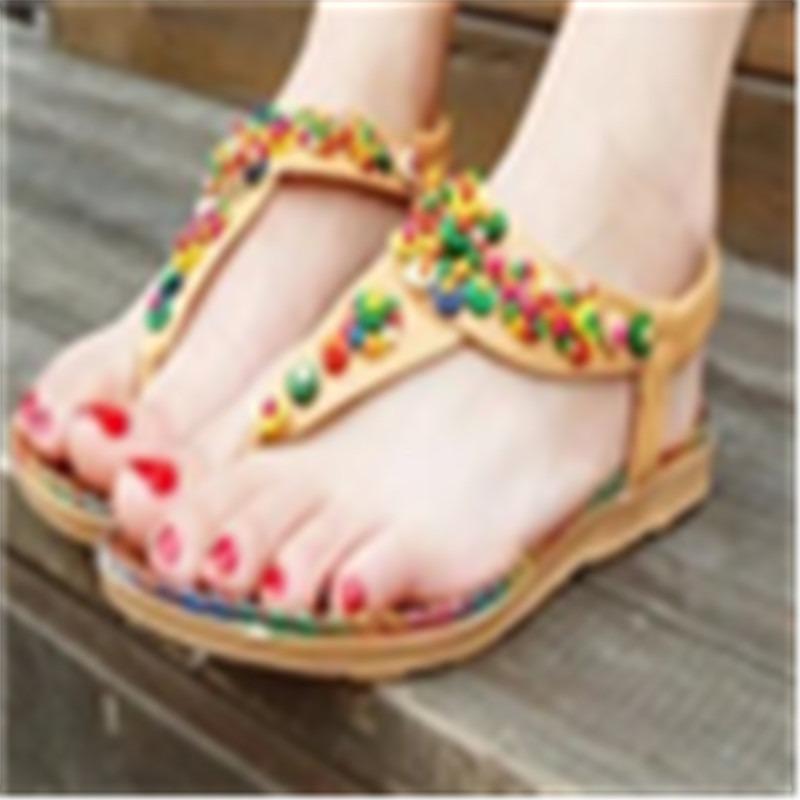 

Женские богемные платформенные шлепанцы на массивной подошве, элегантные летние пляжные сандалии с ремешком между пальцами и удобной стелькой для отпуска 43 жёлтый