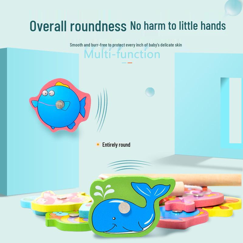 Magnetic Fishing Toy: Wooden Educational Role-Play for Kids