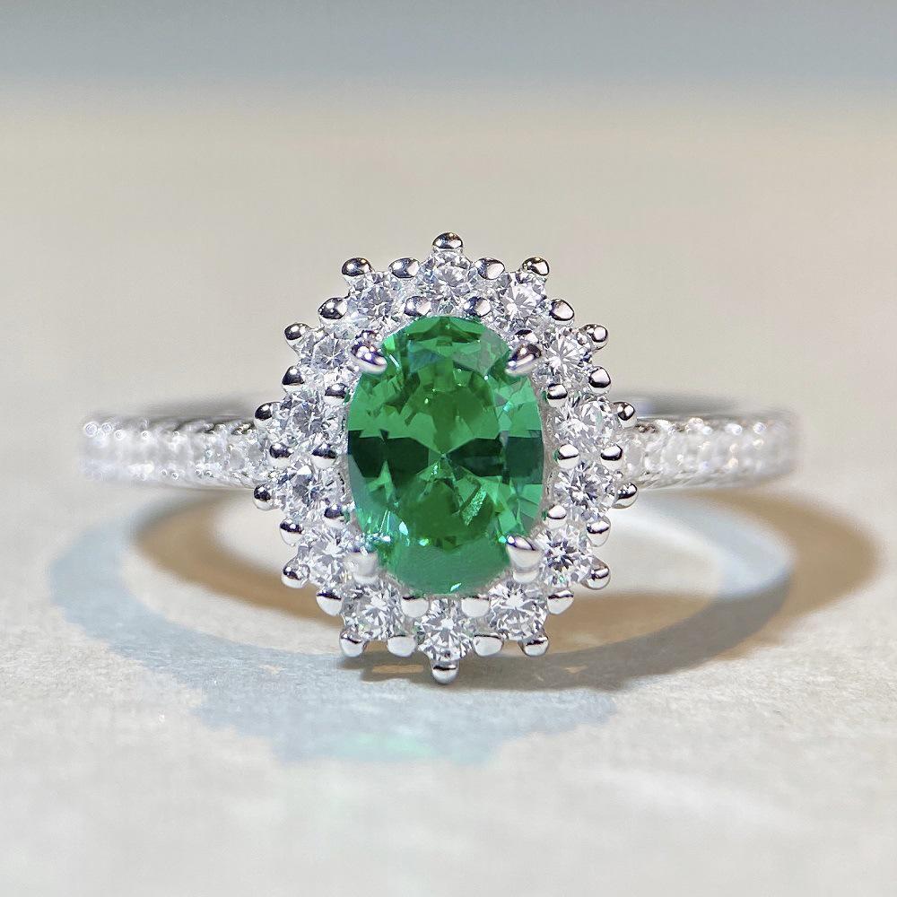 925 Sterling Silver Pink Diamond Snowflake Ring - Women's Simple Versatile Design, Hot Seller with High-Carbon Diamonds