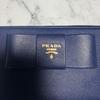 Used PRADA Saffiano Ribbon Round Zip Long Wallet