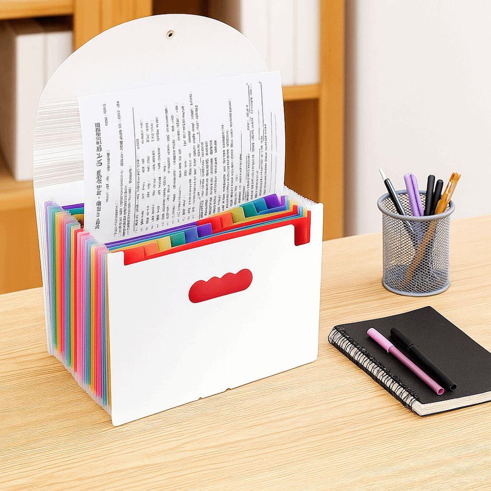 Waterproof Expandable File Organizer Large Capacity A4 Document Organizer A4 File Folder  Office
