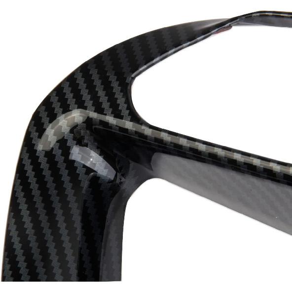 Korlot Carbon Fiber Interior Steering Wheel Cover Trim for Hyundai Tucson/Santa Cruz 2022-2024 for Elantra 2021-2025