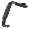 Camera Flash L Bracket Dual Hot Shoes Holder Mount Adapter Mount DV Microphone LED Light