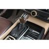 For Volvo S60 -23 Brown Wood Grain Central Console Gear Shift Knob Trim 1x