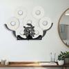 Decorative Wall Mounted Tissue Holder with Large Capacity for Living Room Bathroom Kitchen