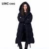 Jinyujie Women's Hooded Long 90% Duck Down Winter Puffer Jacket