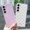 Hülle Für Samsung Galaxy S25 FE S26 S25 S24 S23 Note 20 Ultra S21 Plus S24 FE S21Ultra Polka Dots Silikon Transparente Abdeckung