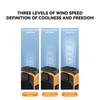 Waist Fan, Clip- Fan, Belt Fan Portable Fan With 4000mAh Battery Mobile Power Supply Strong Wind 3 Speed Settings Rechargeable Wearable Personal Fan W