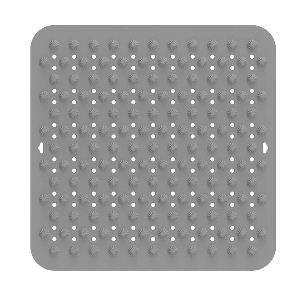 Bath Mat With Effective Drainage Holes Drain Mat 60*60 Cm Silicone Bath Mat Anti-slip Safety Mat Versatile Size Options