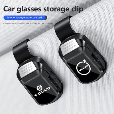 Car Sun Visor Glasses Clip Sunglasses Storage Bracket For Xc60 Xc90 V40 V60 S60 V50 V90 S80 C40 XC40 V70 XC70 C30 EX90 C70