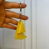 Cheese-Shaped Phone Stand With Keychain Desktop Ornament, Lightweight And Portable Phone Holder