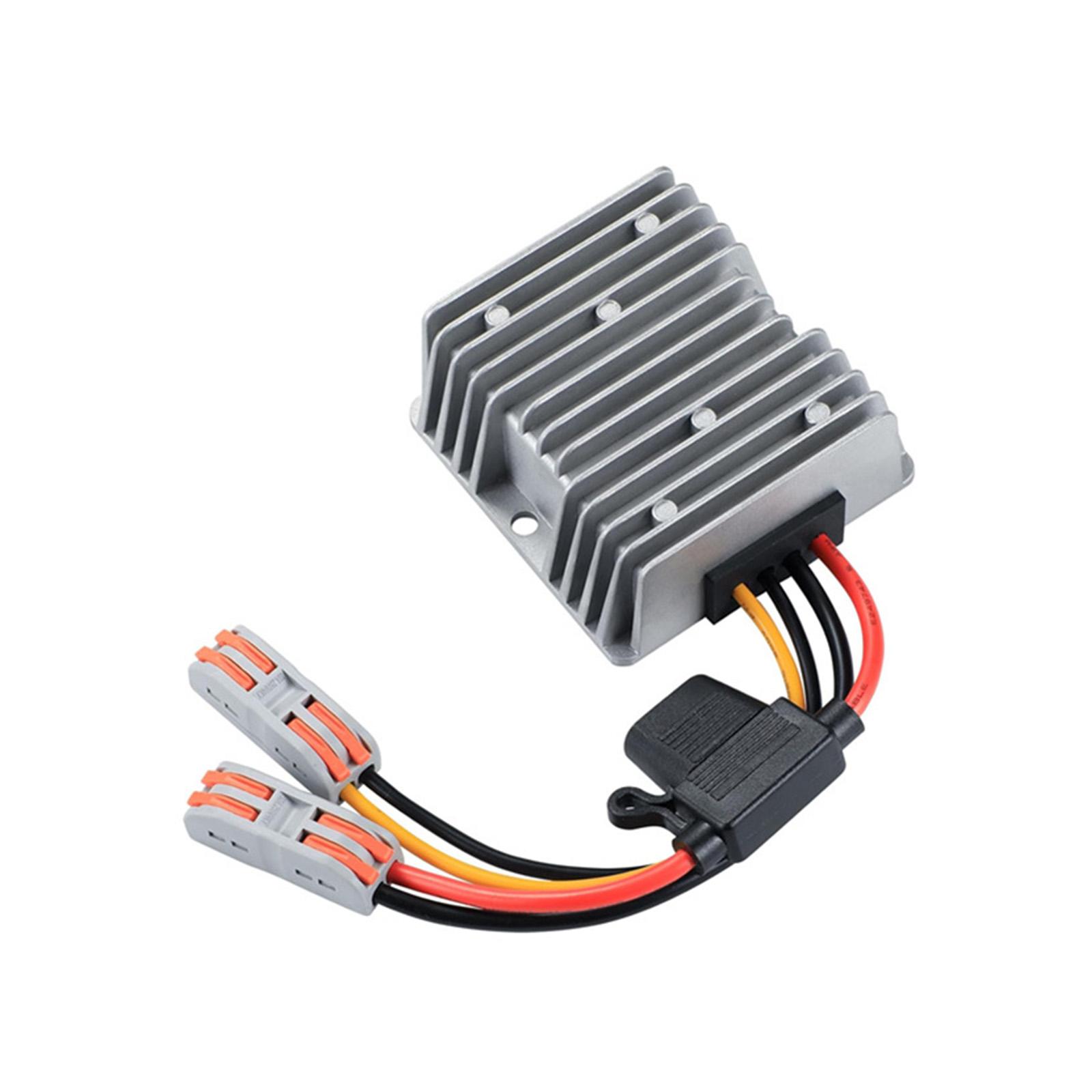 

Повышающий преобразователь 12 В в 24 В со сменным предохранителем, регулятор напряжения, преобразователь мощности для автомобиля, грузовика, транспортного средства 5A