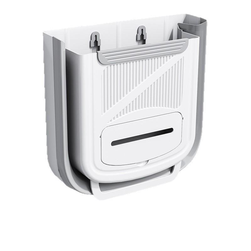 Foldable Wall-Mounted Kitchen Trash & Bathroom Paper Bin