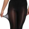Plus Large Size 175kg Horse Oil Stockings 8D Black Silk Smooth Oil-shiny Tights Anti-hook High-end Pantyhose Women Bodystockings