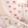 Cartoon Pink Bow Bedroom Living Room Home Wall Background Beautification Decoration Wall Stickers