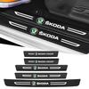 Per Skoda Adesivo Protezione Soglia Porta Auto Impermeabile Resistente all'Usura Accessorio S Skoda Kodiaq Fabia Kamiq Karoq A5 A7 Rapid Scala
